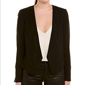 $425 Rebecca Taylor open front Black blazer Jacket 6